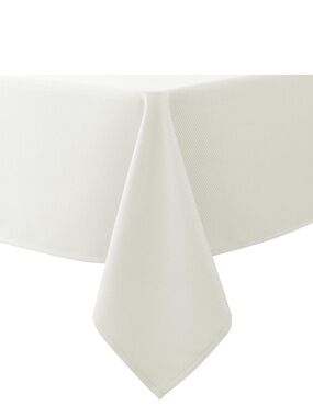 Ivory Tablecloth  100% Polyester Water-Resistant Rectangular 90x156”